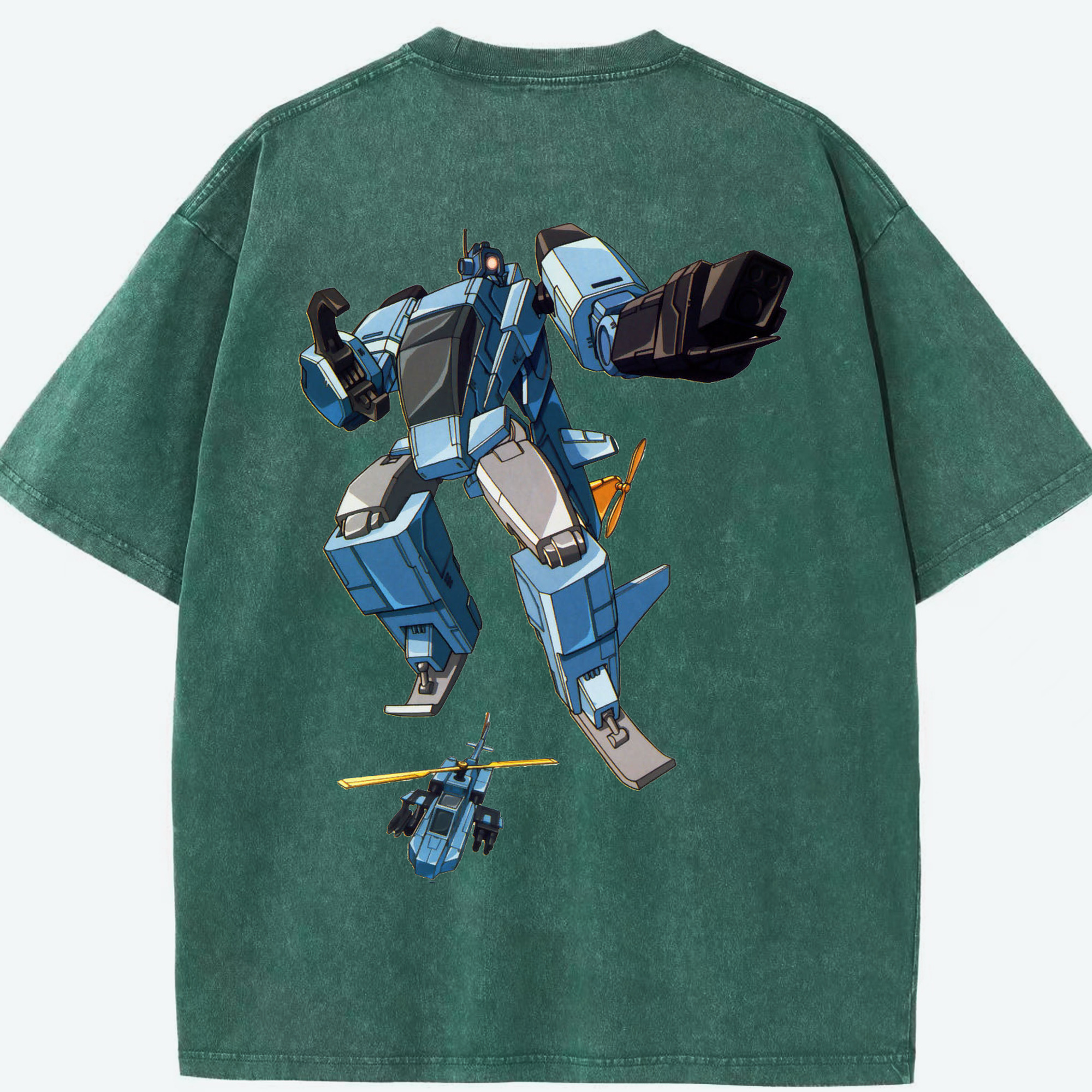 （画像用）  綿100% ヴィンテージ風 半袖Tシャツ（背面プリント）